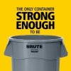 Kontener BRUTE®  37,9L 2610-00 Grey okrągły z kanałami